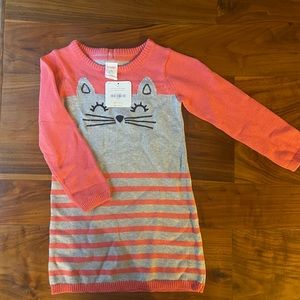 Gymboree girls NWT Kitty Sweater Dress size 3T